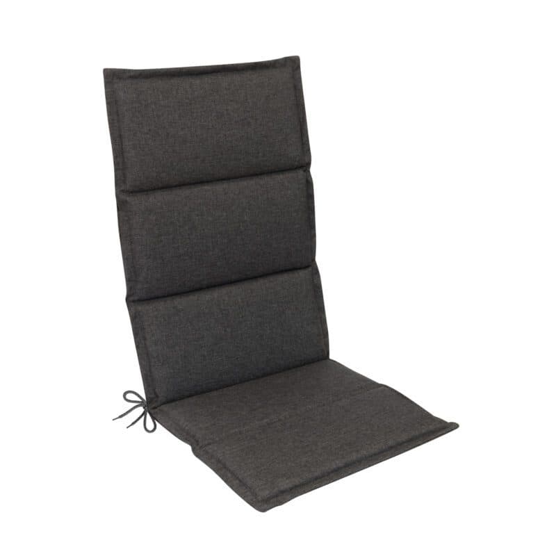 KETTtex Auflage für Hochlehner/Klappsessel, 123x50x3 cm, anthrazit, mit Quersteppung & Reißverschluss