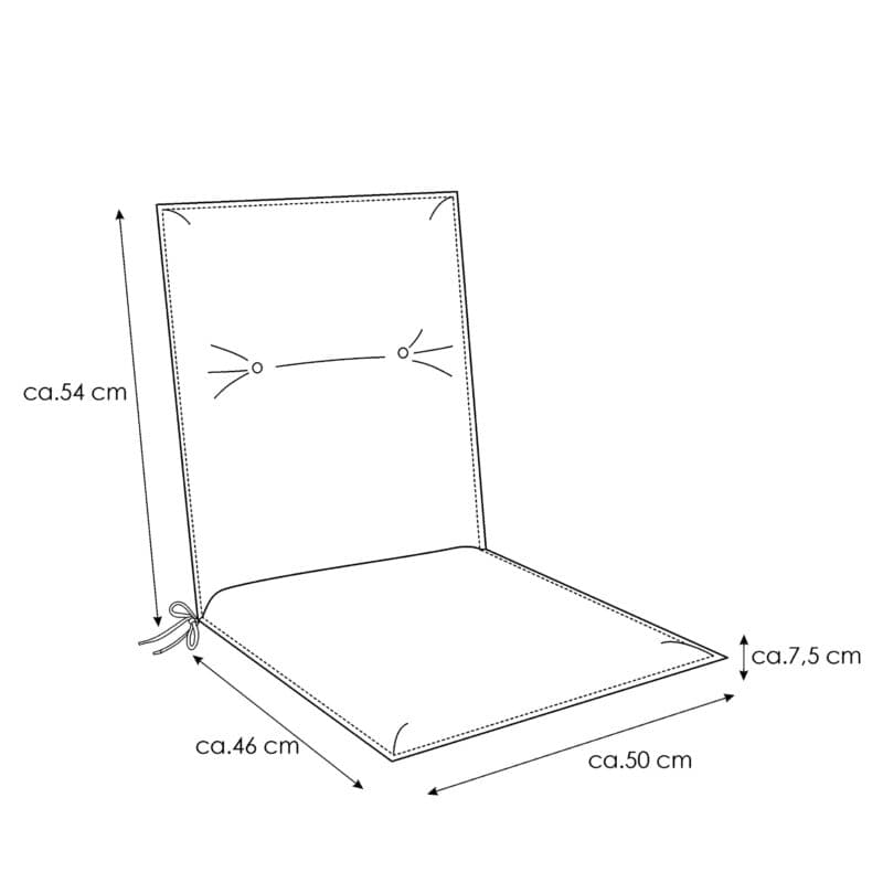 KETTtex Auflage für Stapelsessel, 100x50x7 cm