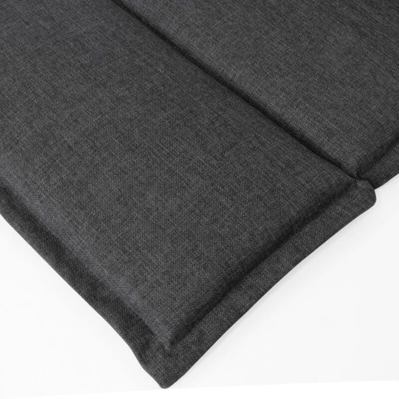 KETTtex Auflage für Hochlehner/Klappsessel, 123x50x3 cm, anthrazit, mit Quersteppung & Reißverschluss