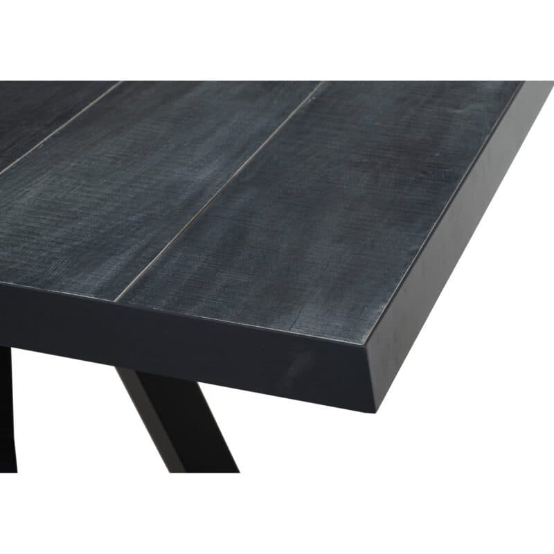 Lesli Living “Castilla“ Ausziehtisch, Gestell Aluminium charcoal, Tischplatte Keramik wood grey