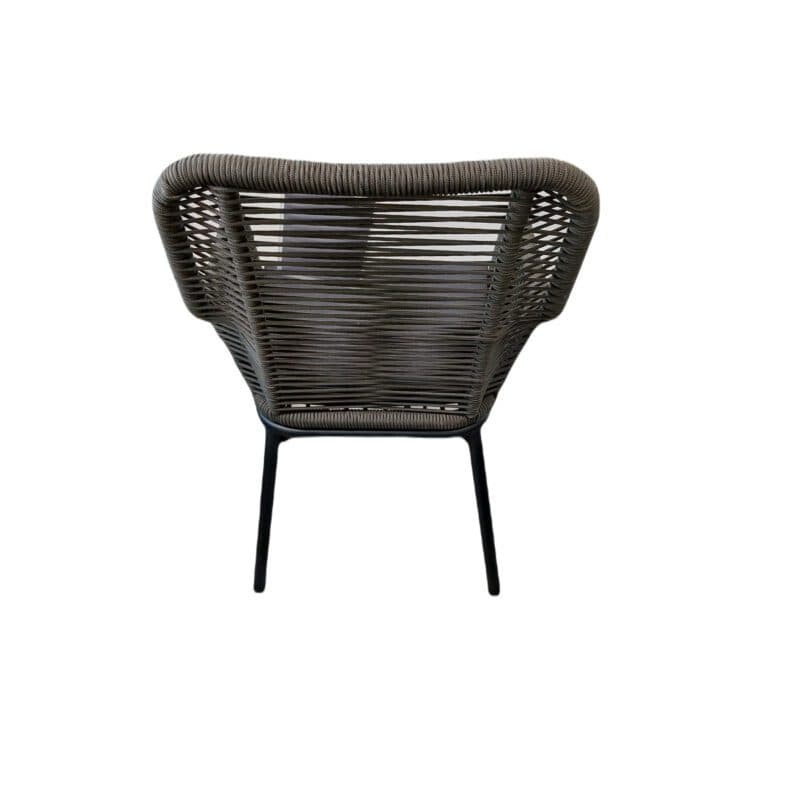 Home Islands "Mekong" Diningsessel, Gestell Aluminium schwarz matt, Rope anthrazit