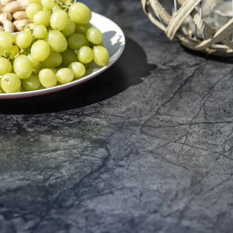 Stern Gartentisch, Tischplatte HPL Dark Marble