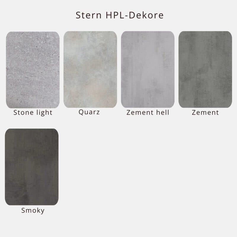 Stern Penta Ausziehtisch HPL-Dekore