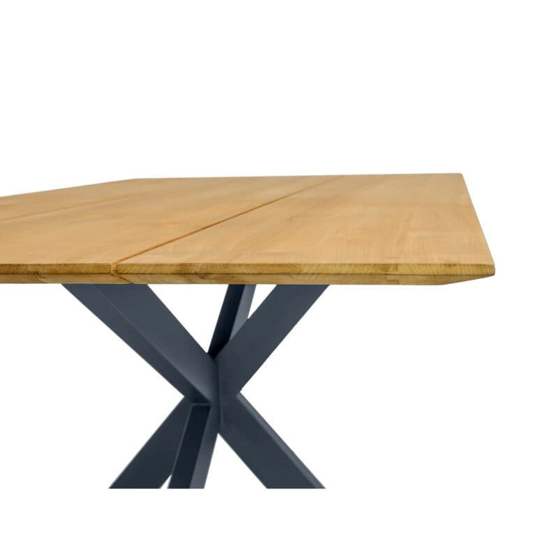 CASA DOMA "Alcamo" Gartentisch, Gestell Edelstahl anthrazit, Tischplatte Teakholz