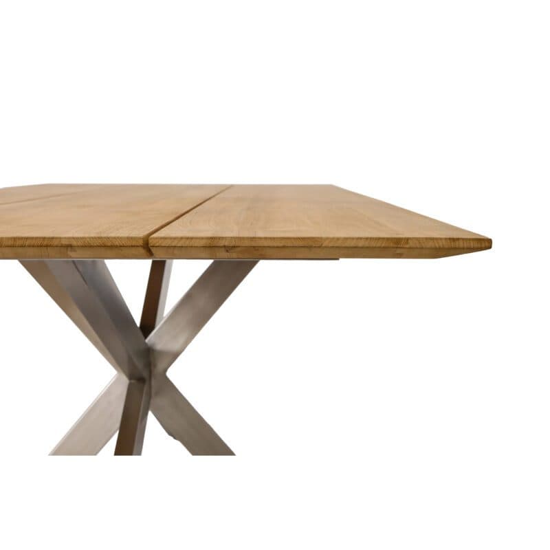 CASA DOMA "Alcamo" Gartentisch, Gestell Edelstahl, Tischplatte Teakholz