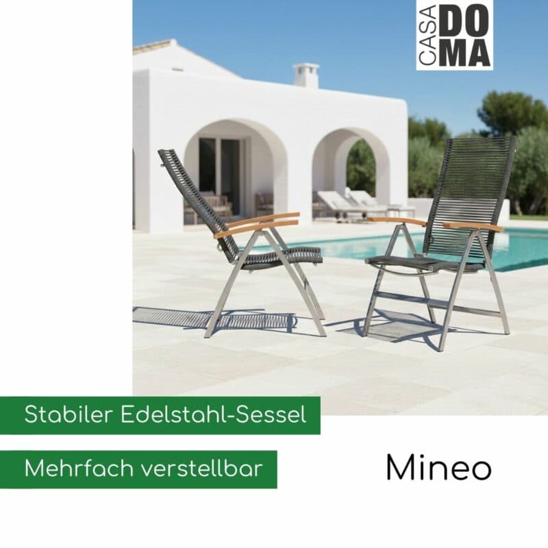 CASA DOMA "Mineo" Klappsessel mit Rope (Bild KI-generiert)