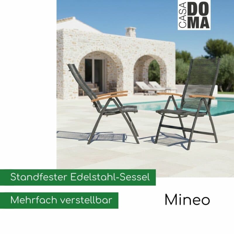 CASA DOMA "Mineo" Klappsessel mit Rope (Bild KI-generiert)