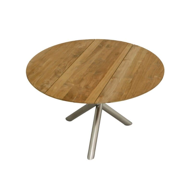 CASA DOMA "Perano" Gartentisch, Gestell Edelstahl, Tischplatte Teakholz