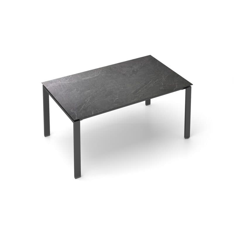 Kettler Float Gartentisch 160x95 cm, Aluminium anthrazit, Tischplatte HPL Jura anthrazit