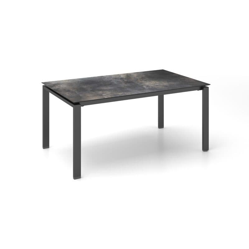 Kettler Float Gartentisch 160x95 cm, Aluminium anthrazit, Tischplatte HPL Titanit anthrazit