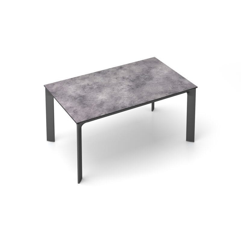 Kettler "Diamond" Tischsystem Gartentisch, Gestell Aluminium anthrazit, Tischplatte HPL Anthrazit, 160x95 cm