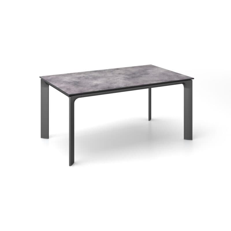 Kettler "Diamond" Tischsystem Gartentisch, Gestell Aluminium anthrazit, Tischplatte HPL Anthrazit, 160x95 cm