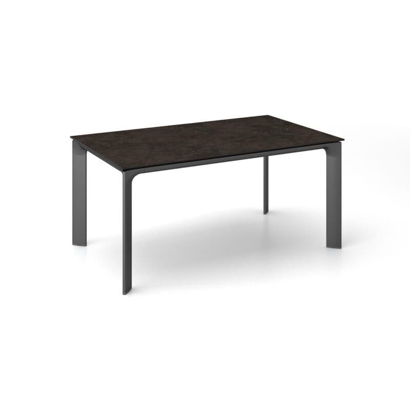 Kettler "Diamond" Tischsystem Gartentisch, Tischgestell Alu anthrazit, Tischplatte Keramik anthrazit, 160x95 cm