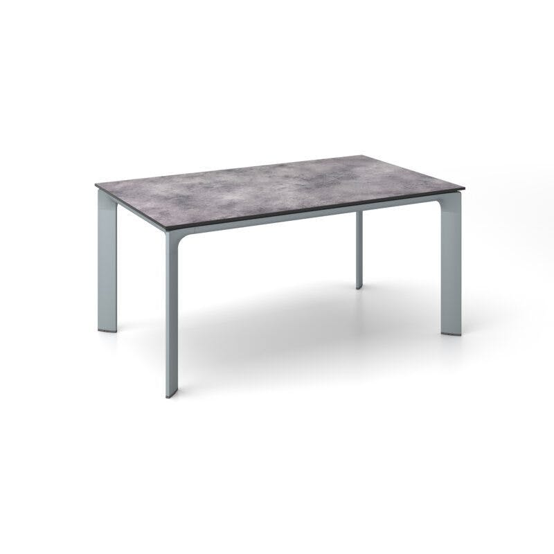 Kettler "Diamond" Tischsystem Gartentisch, Gestell Aluminium silber, Tischplatte HPL Anthrazit, 160x95 cm