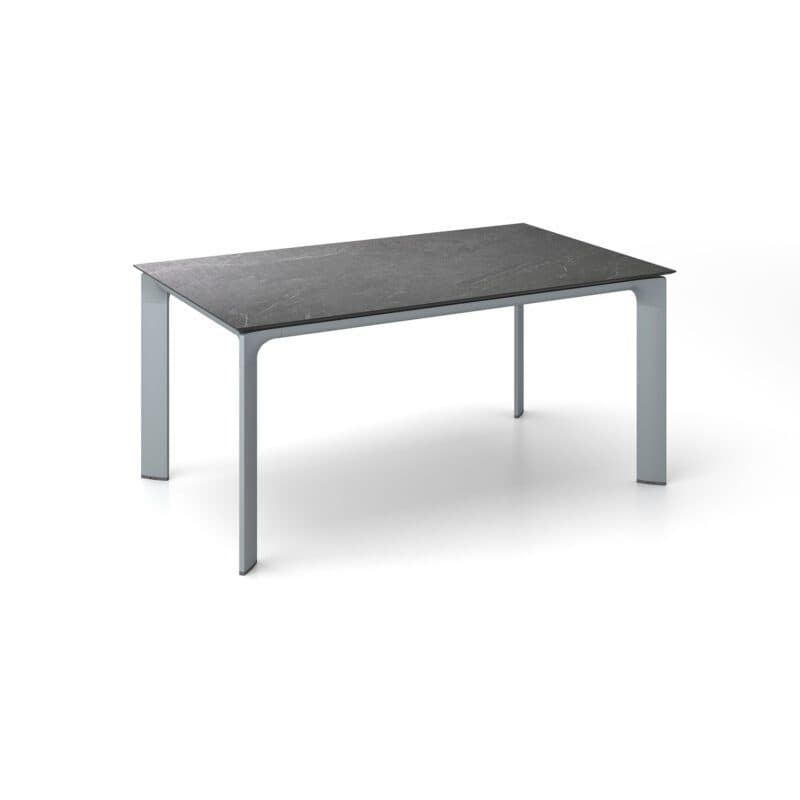 Kettler "Diamond" Tischsystem Gartentisch, Gestell Aluminium silber, Tischplatte HPL Jura anthrazit, 160x95 cm