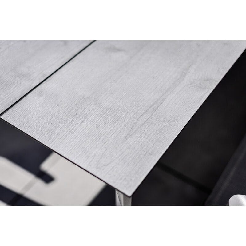 Kettler Tischplatte HPL, Dekor Grau mit Fräsung
