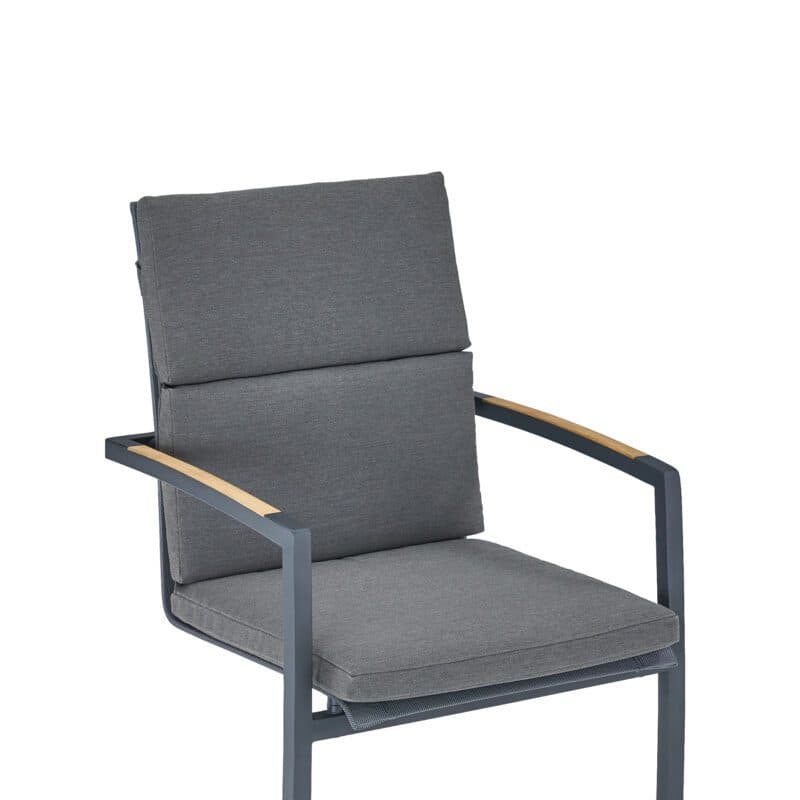 CASA DOMA Auflage für Freischwinger, 94 x 46 x 3 cm, Arashi grau