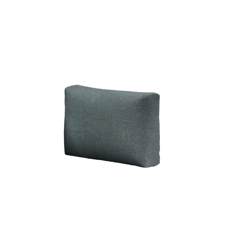 CASA DOMA "Aragona" Seitenkissen/Armlehnkissen niedrig, 57x33 cm, Tuvatextil® Panama grafito