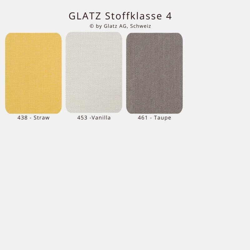 GLATZ Stoffmuster - Stoffklasse 4 © by Glatz AG, Schweiz