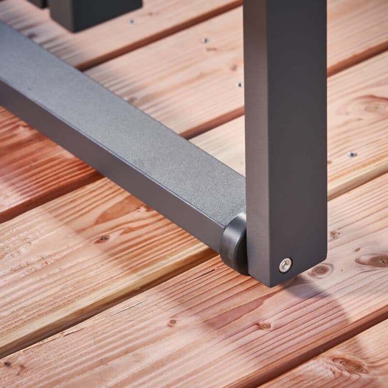 CASA DOMA "Aragona" Loungemodul, Gestell Aluminium anthrazit, rollbar