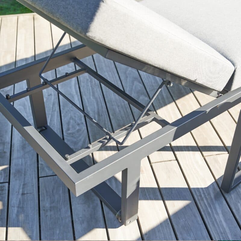 CASA DOMA "Aragona" Lounge, Aluminium anthrazit, 2- und 3-Sitzer mit Verstellfunktion