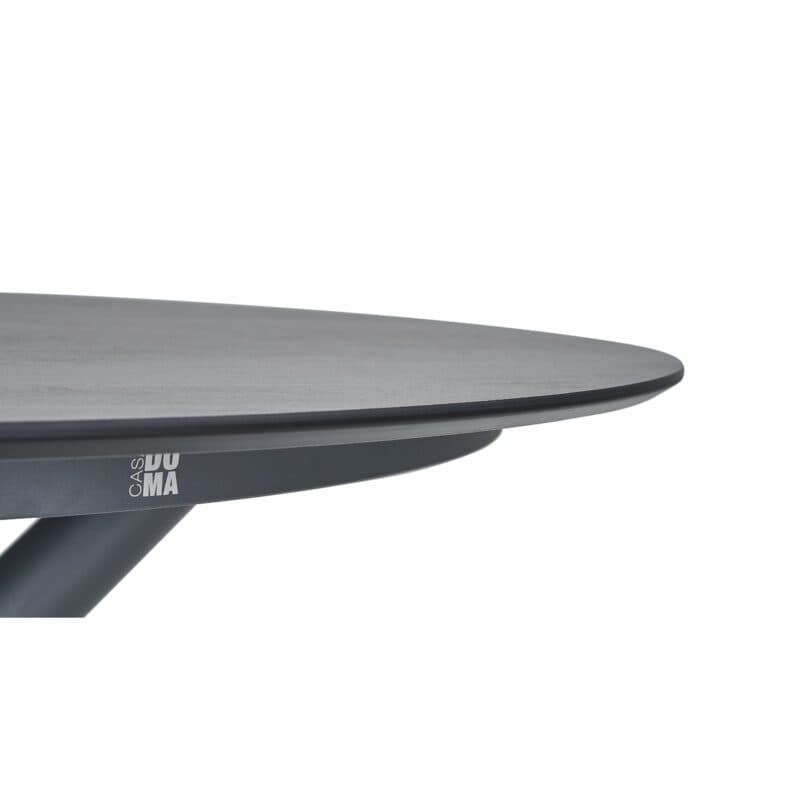 CASA DOMA "Perano" Gartentisch, Gestell Edelstahl anthrazit, Tischplatte HPL Chromix anthrazit