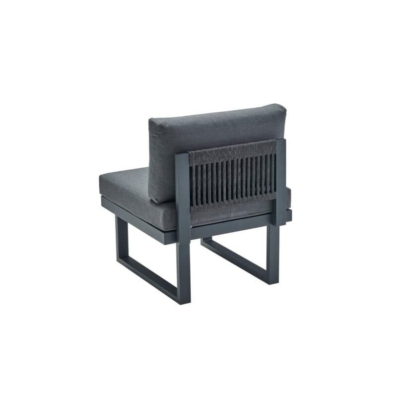 CASA DOMA "Aragona DINING" Lounge-Mittelteil, Rope, Alu anthrazit, Polster Tuvatextil® Panama grafito