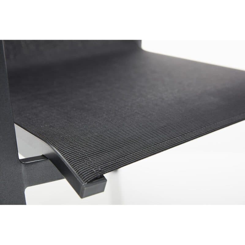 Kettler "Rasmus" Stapelsessel, Gestell Aluminium anthrazit, Sitzfläche Twitchell® charcoal