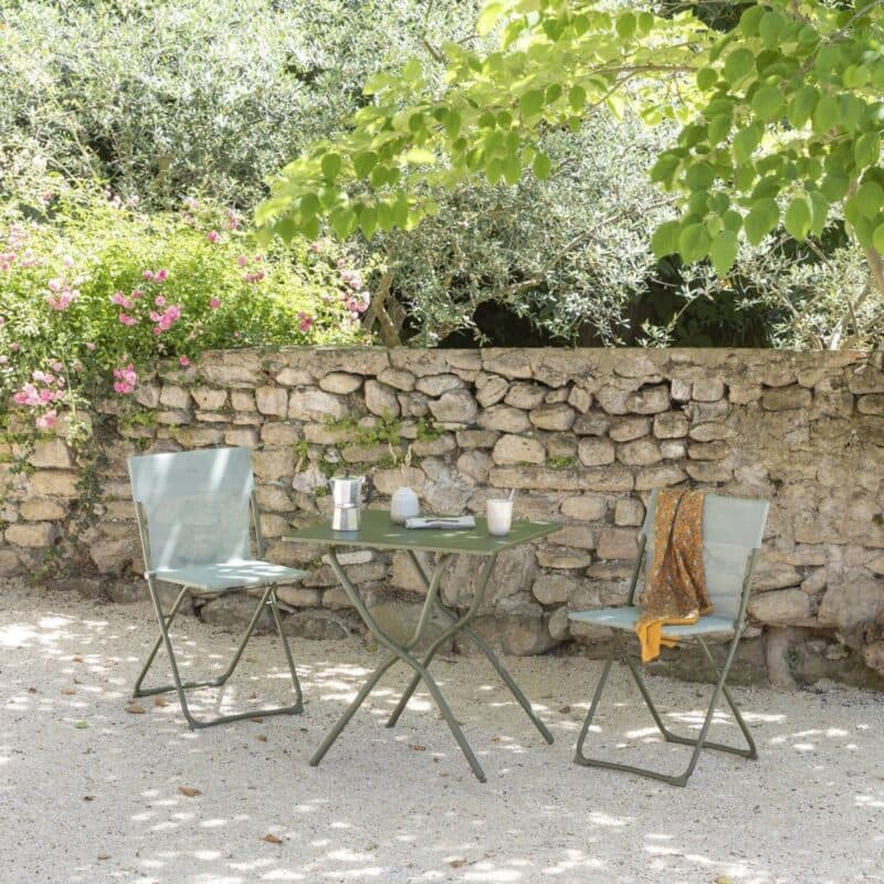 Lafuma "Balcony" Set 3-teilig, Stahlrohr moss, Batyline® moss - ©LAFUMA MOBILIER - Sébastien Sassoulas