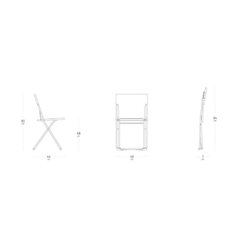 Lafuma "Balcony" Klappstuhl - Maße