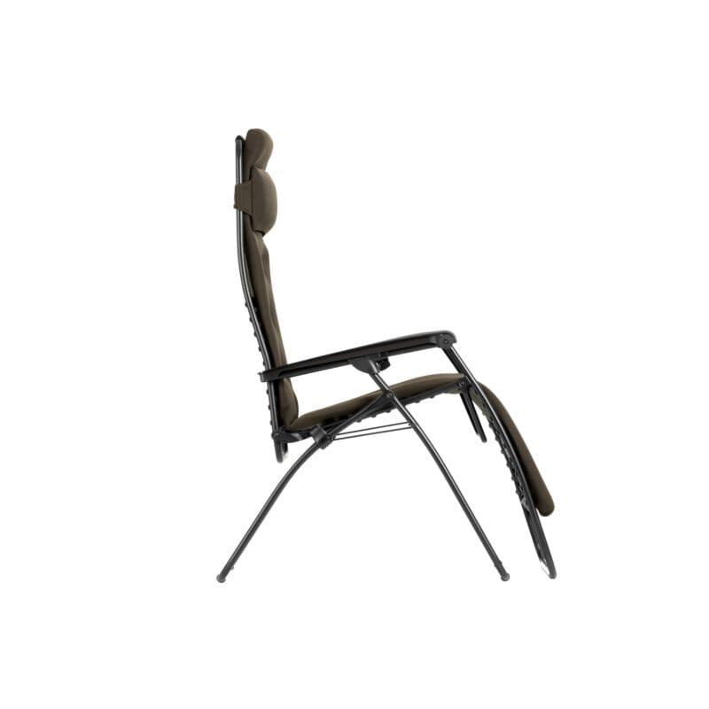 Lafuma Relaxsessel "RSX Clip XL", Stahlrohr schwarz, Textilgewebe AIR COMFORT® taupe
