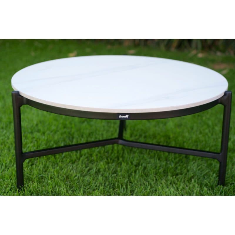 Hartman "Cameron" Loungetischset, Alu-Gestell anthrazit, Tischplatte Keramik Mamoroptik