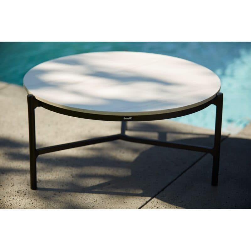 Hartman "Cameron" Loungetischset, Alu-Gestell anthrazit, Tischplatte Keramik Mamoroptik