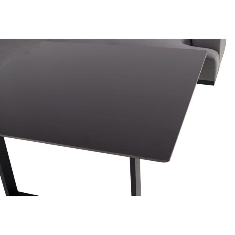 Hartman Maurice Dining-Loungeset, Gestell Aluminium Carbon Black Flame, Bezug Sunbrella® Mid Grey, Platte Keramik Anthrazit