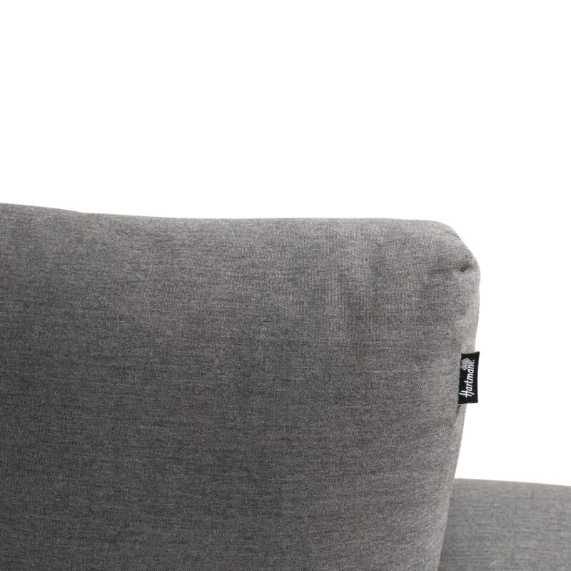 Hartman Maurice Dining-Loungeset, Gestell Aluminium Carbon Black Flame, Bezug Sunbrella® Mid Grey