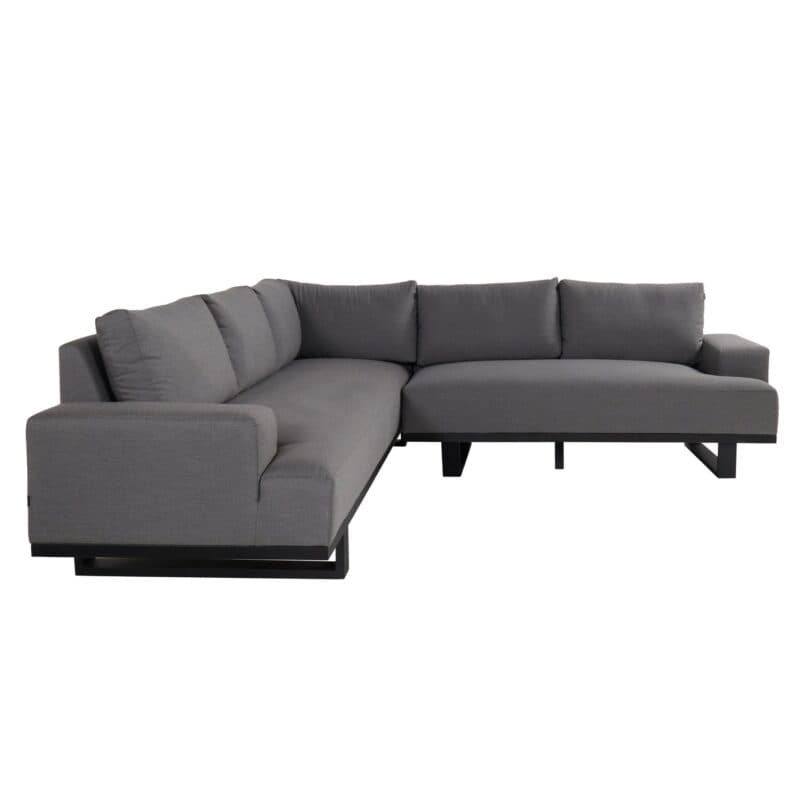 Hartman Maurice Dining-Loungeset, Gestell Aluminium Carbon Black Flame, Bezug Sunbrella® Mid Grey