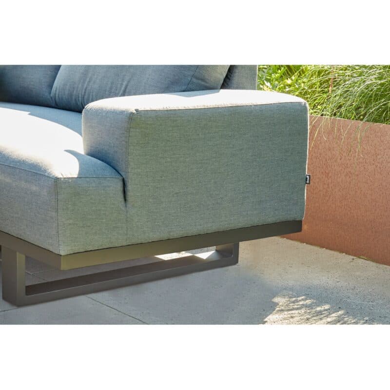 Hartman Maurice Dining-Loungeset, Gestell Aluminium Carbon Black Flame, Bezug Sunbrella® Mid Grey