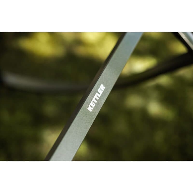 Kettler Diamond Schaukelstuhl, Gestell Aluminium anthrazit, Bespannung Textilen charcoal, Teak-Armlehnen