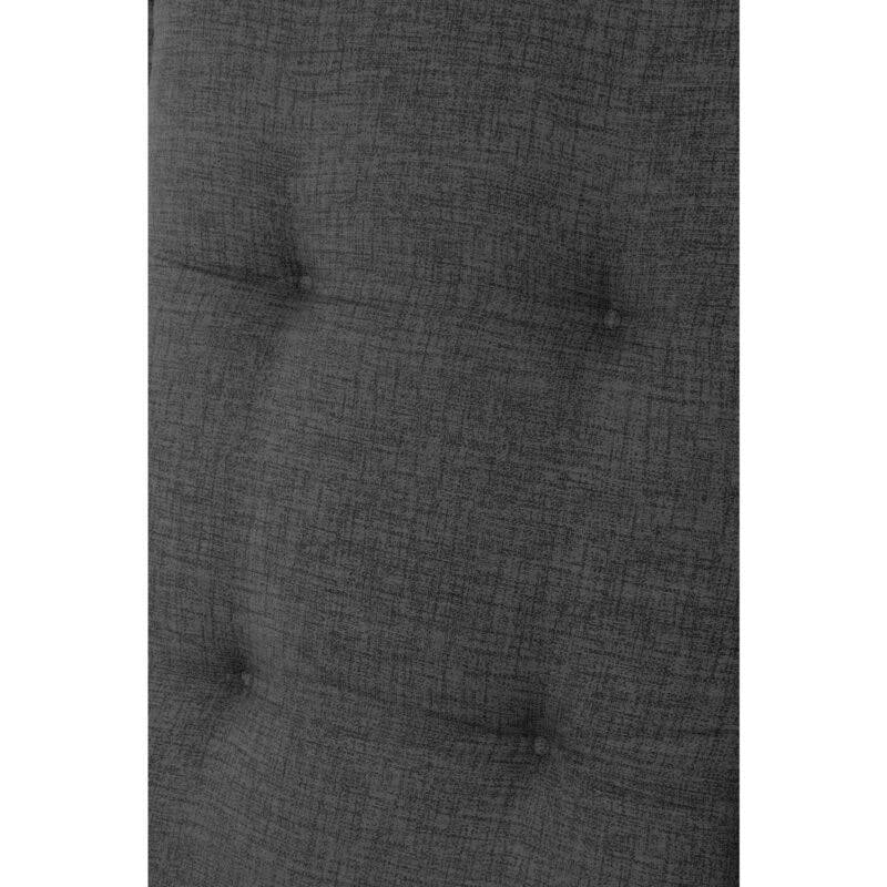 KETTtex Auflage für Hochlehner/Klappsessel, 70% Baumwolle, 30% Polyester, 120x50x6 cm, anthrazit