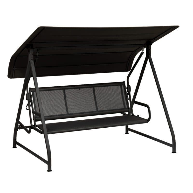 Kettler "Paradiso" Hollywoodschaukel, Gestell Aluminium anthrazit, Sitzfläche Textilgewebe lakritz