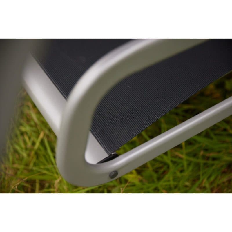 Kettler "Paradiso" Hollywoodschaukel, Gestell Aluminium silber, Sitzfläche Textilgewebe lakritz