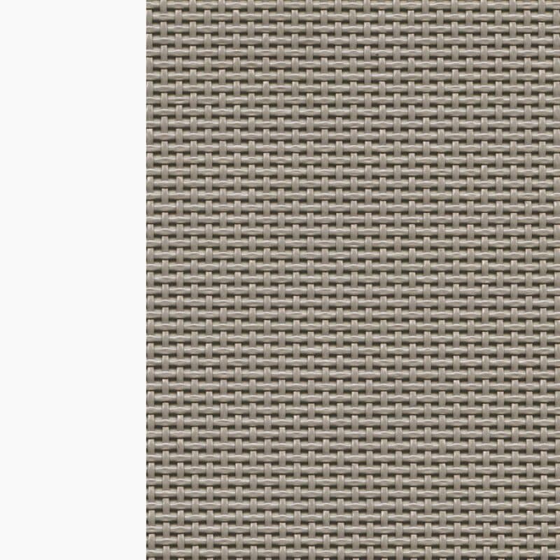 NARDI Farbkachel Kunststoff weiß | Textilgewebe taupe (00 bianco, 104 tortora)
