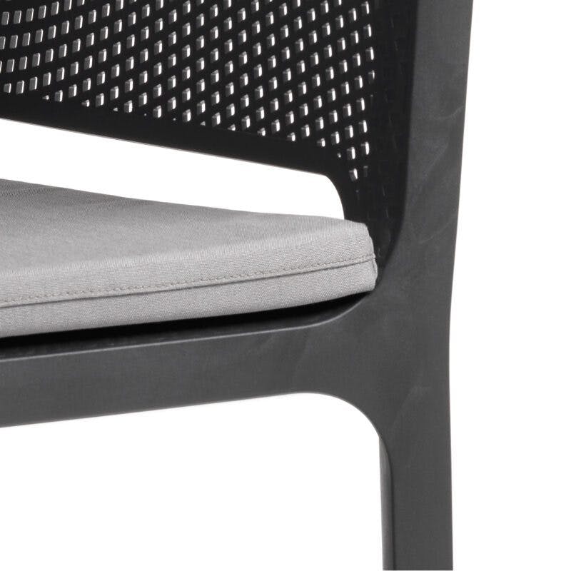 NARDI "Net" Sitzkissen für Stapelstuhl, Bezug Polyacryl, Füllung Polyurethanschaum, Detail
