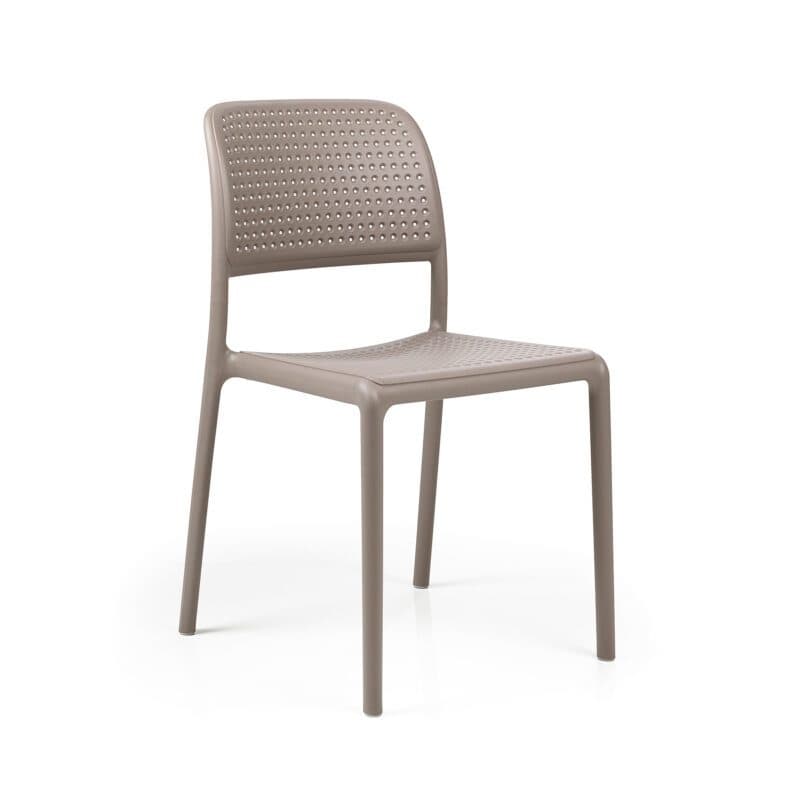NARDI "Bora Bistrot" Stapelstuhl, Gestell und Sitzfläche Kunststoff taupe