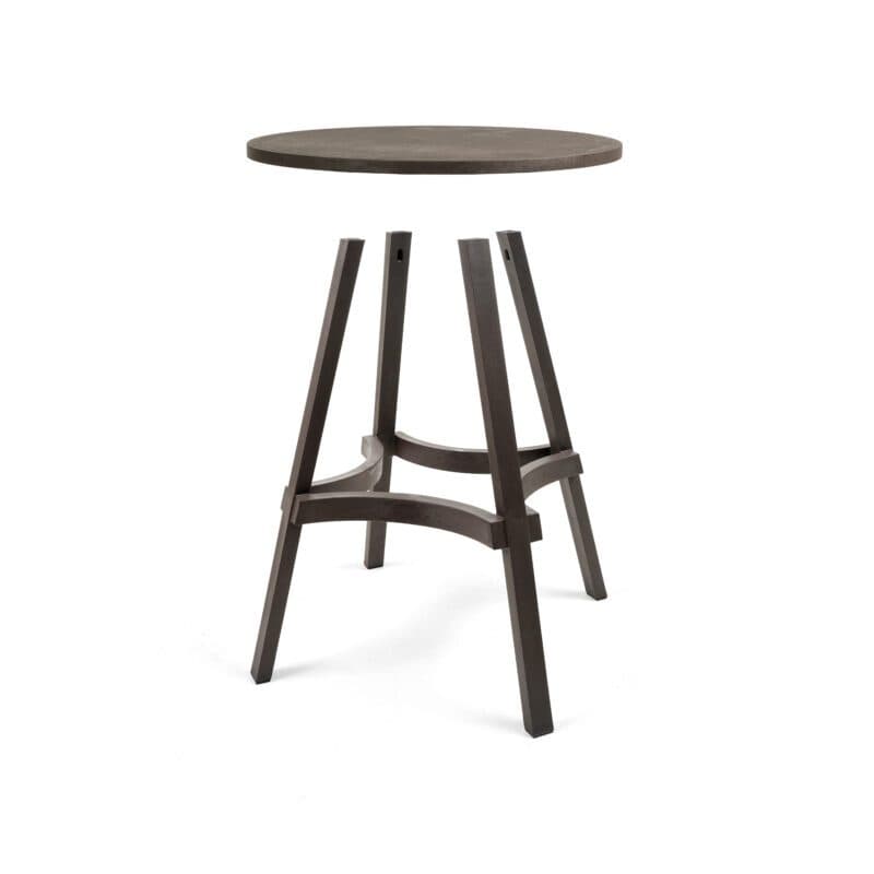 NARDI "Combo" Bistrotisch Ø 60 cm, Gestell und Tischplatte regenerierter Kunststoff terra, Zusammenbau
