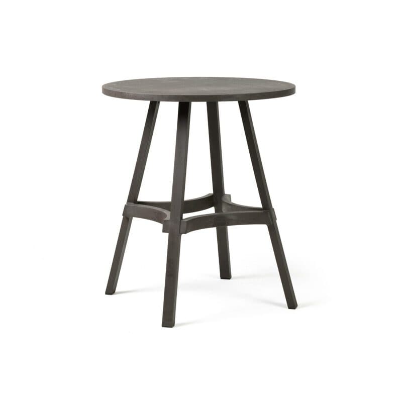 NARDI "Combo" Bistrotisch Ø 70 cm, Gestell und Tischplatte regenerierter Kunststoff terra