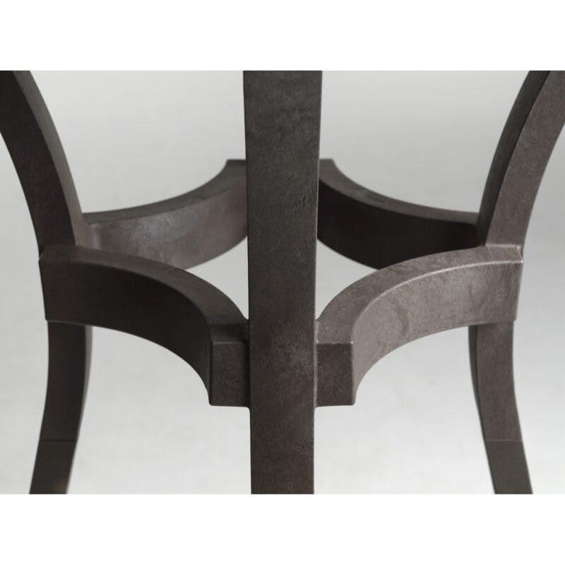 NARDI "Combo" Bartisch, Gestell und Tischplatte regenerierter Kunststoff terra, Detail Gestell