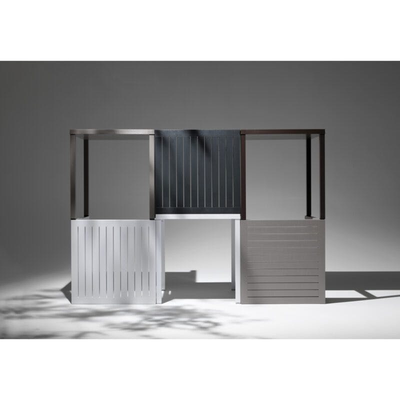 NARDI "Cube" Gartentisch 70x70 cm, Gestell Aluminium, Tischplatte Kunststoff
