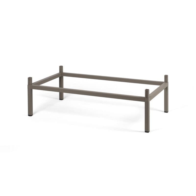 NARDI "Cube High Kit" Tisch-Erhöhung für Tisch 140x80 cm, Aluminium taupe