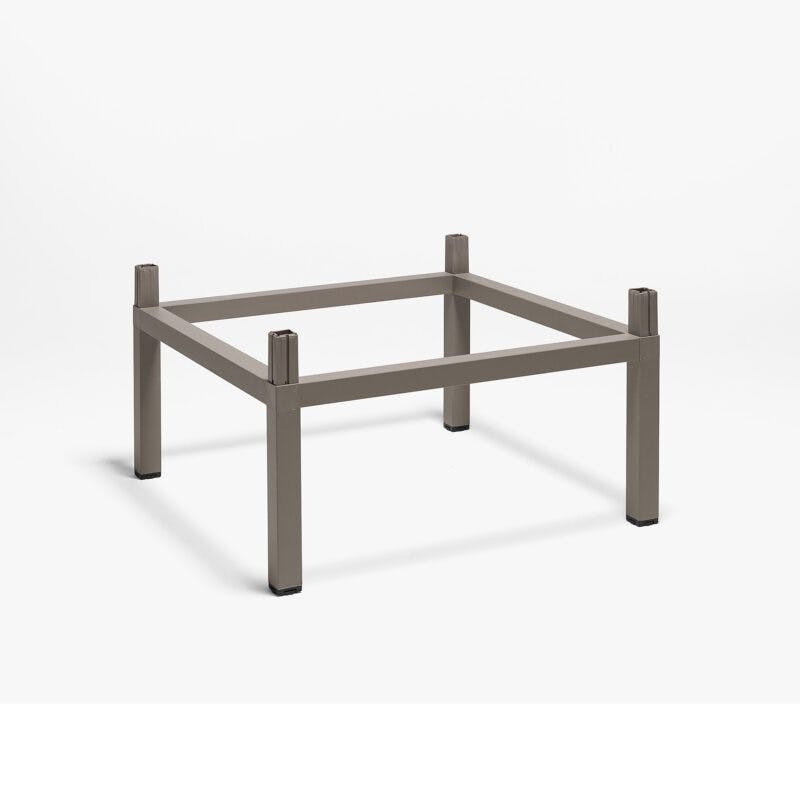 NARDI "Cube High Kit" Tisch-Erhöhung für Tisch 70x70 cm, Aluminium taupe